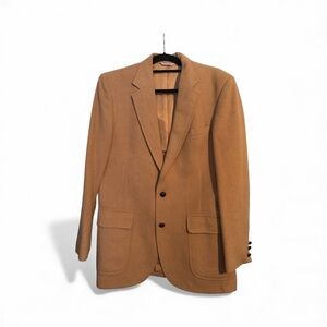 Elegant Tan Men's Blazer 100% camel hair